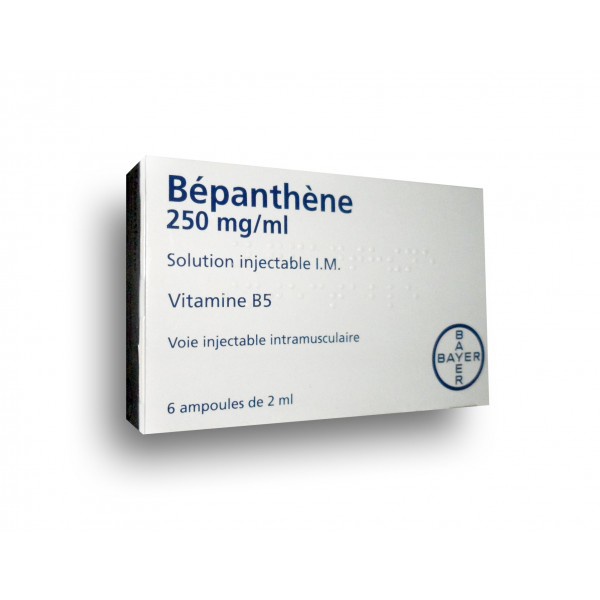 BEPANTHENE 250mg/ml - 6 ampoules à injecter 2.0 ml • Pharmacie ...